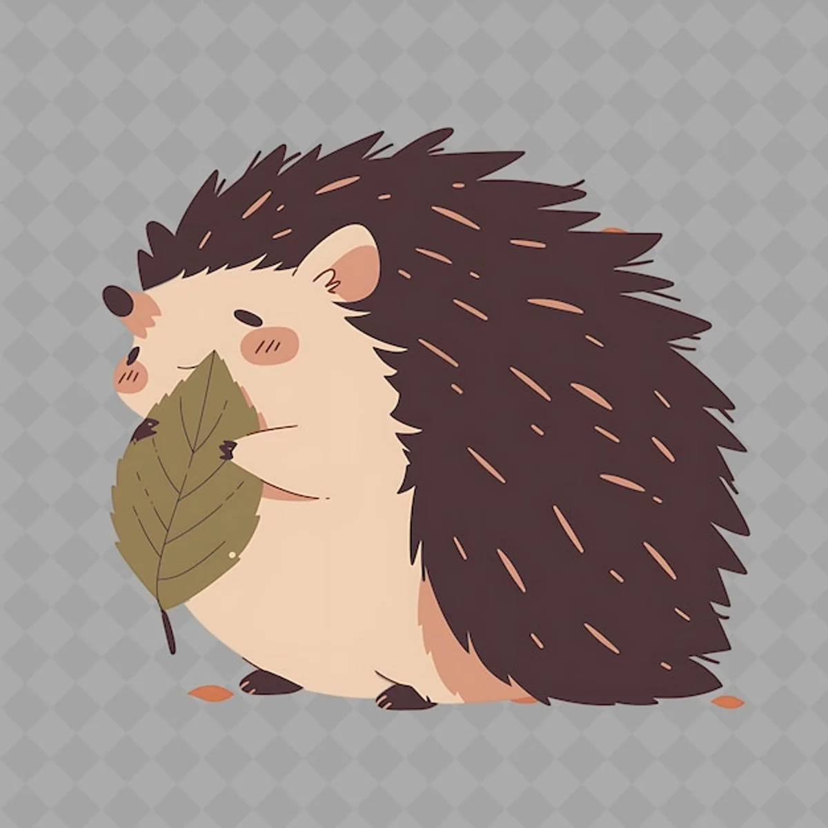 hedgehog curled up rain
