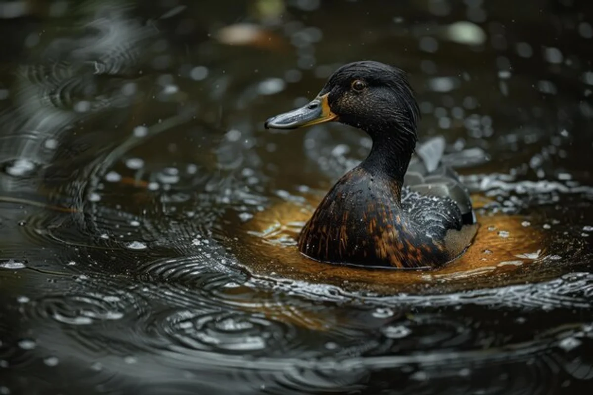 duck feathers water repellent close up