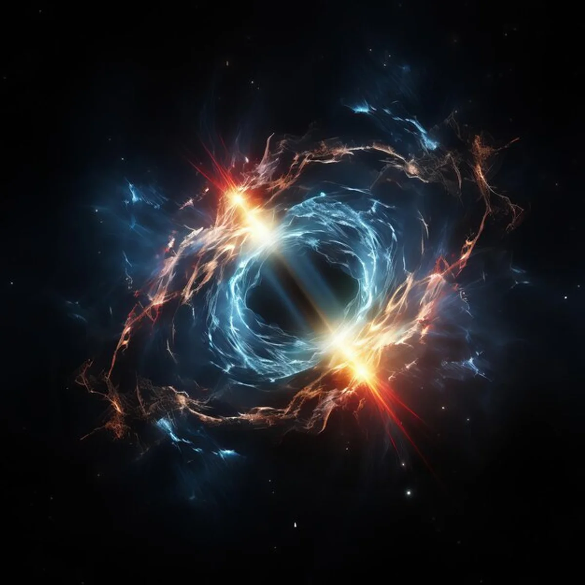 black hole neutron star comparison, stunning space photography