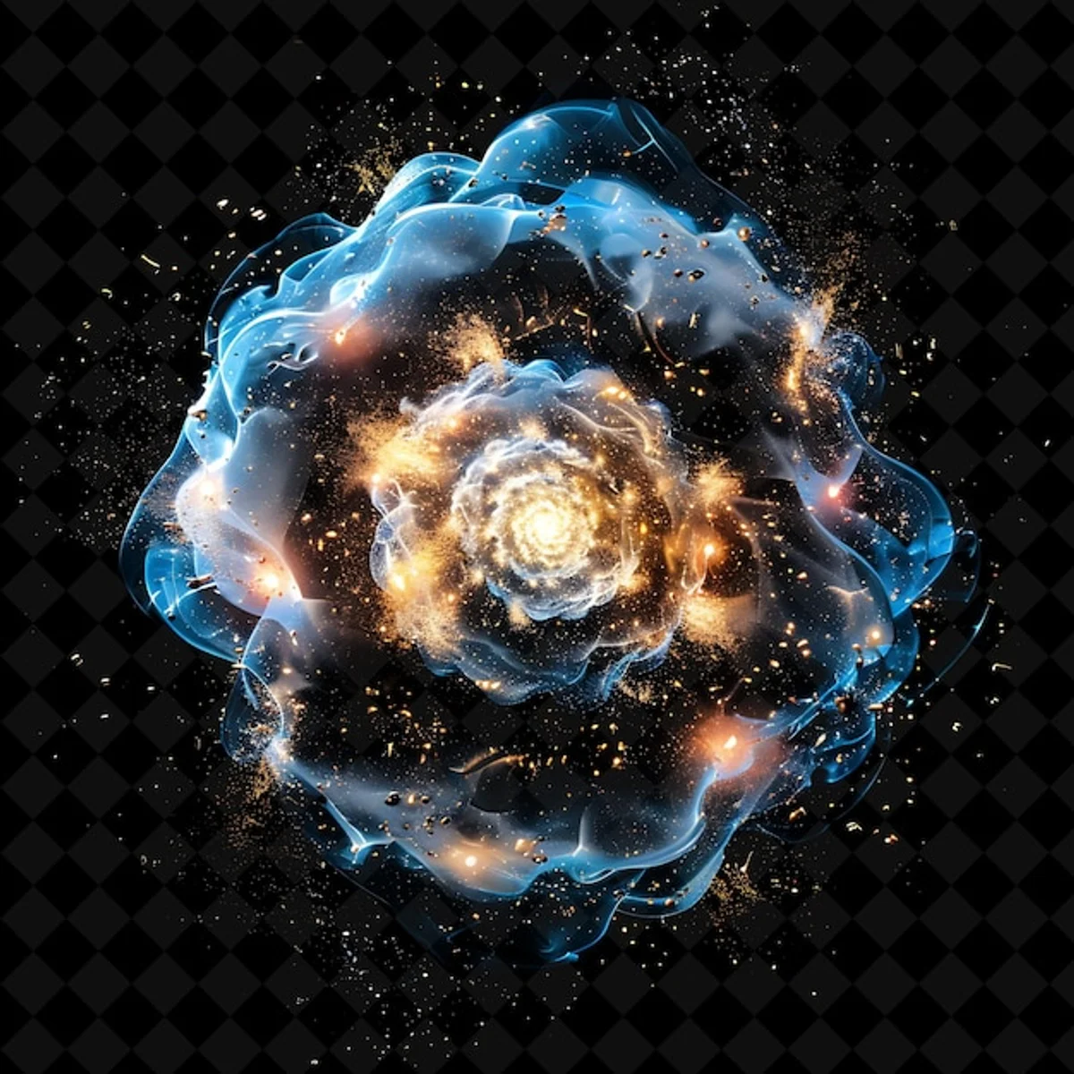 gravitational waves black hole neutron star collision illustration