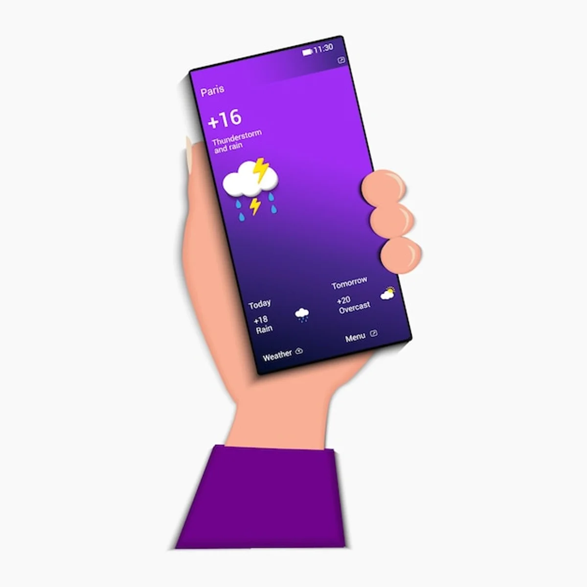 AI weather prediction Germany thunderstorm app