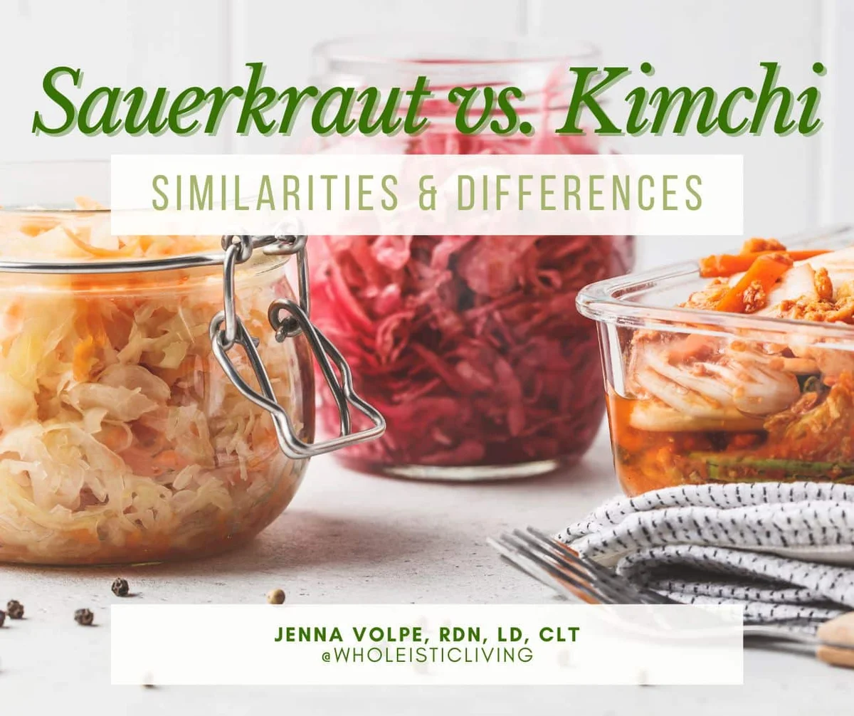 kimchi and sauerkraut comparison healthy vitamins
