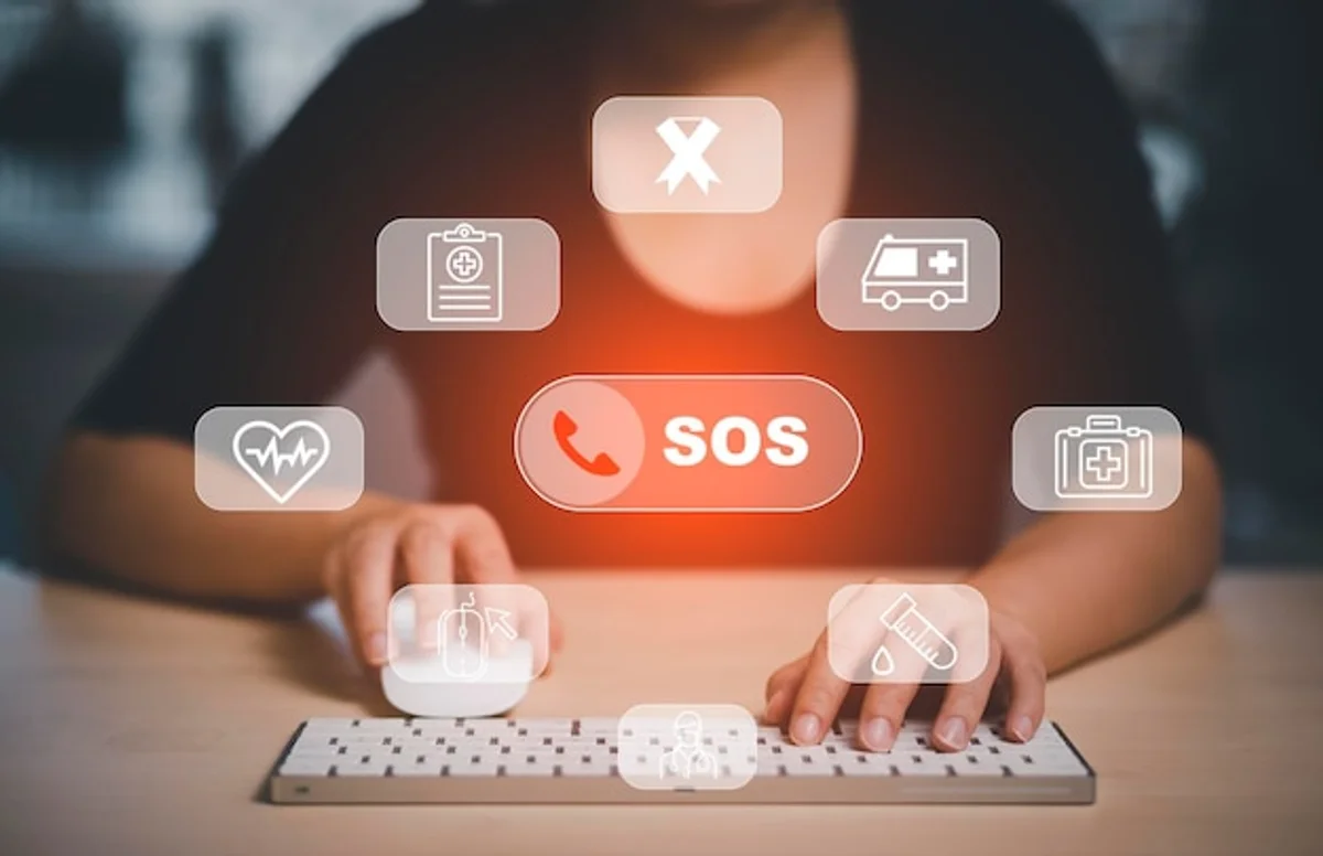 senior using smartphone for health app Germany