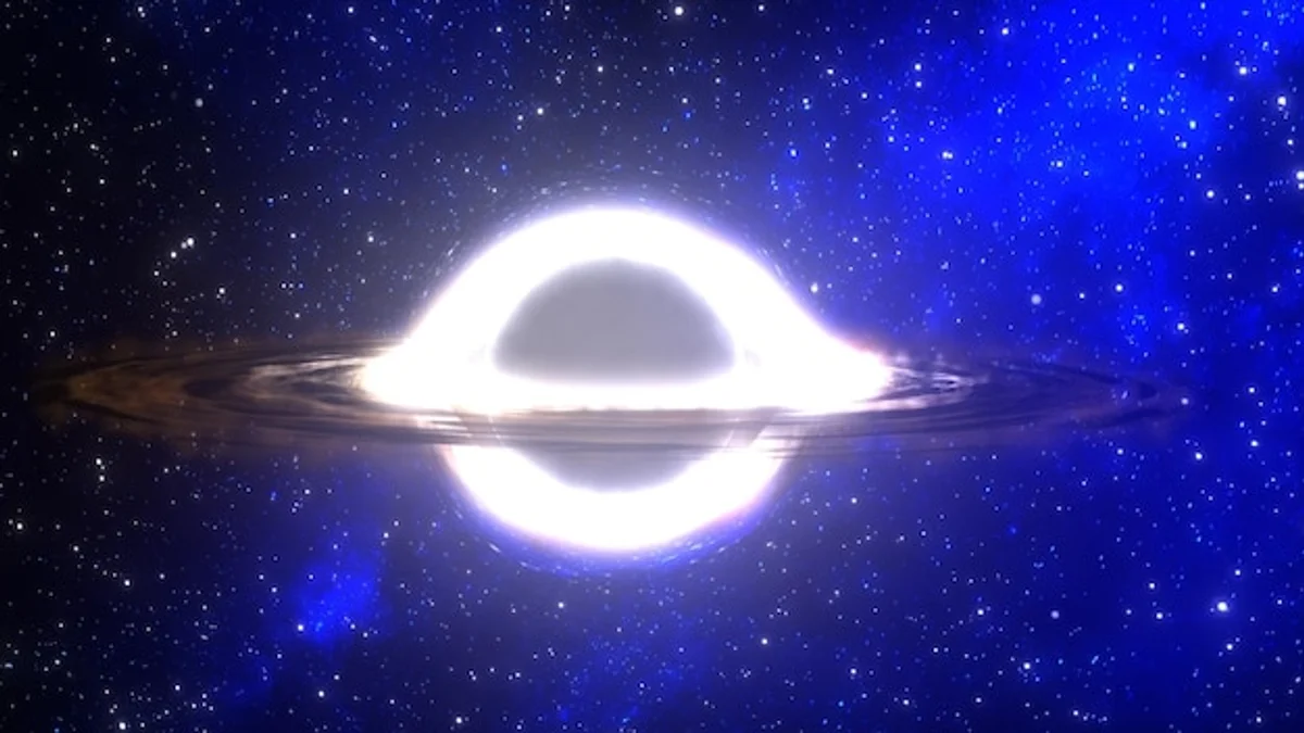 supermassive black hole cosmic energy illustration