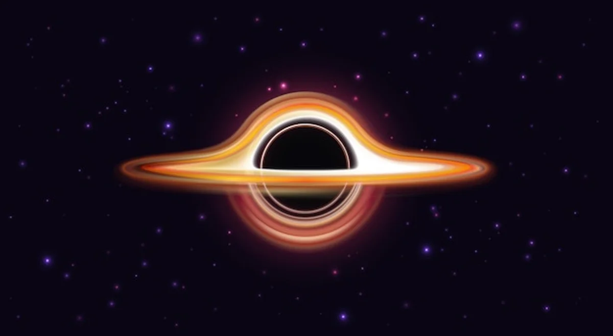 black hole singularity deep space art