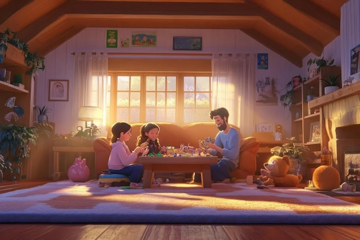 romantic painting living room cozy atmosphere