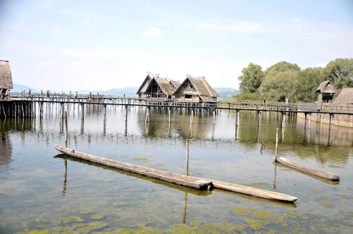 German archaeologist at Bronze Age dig site