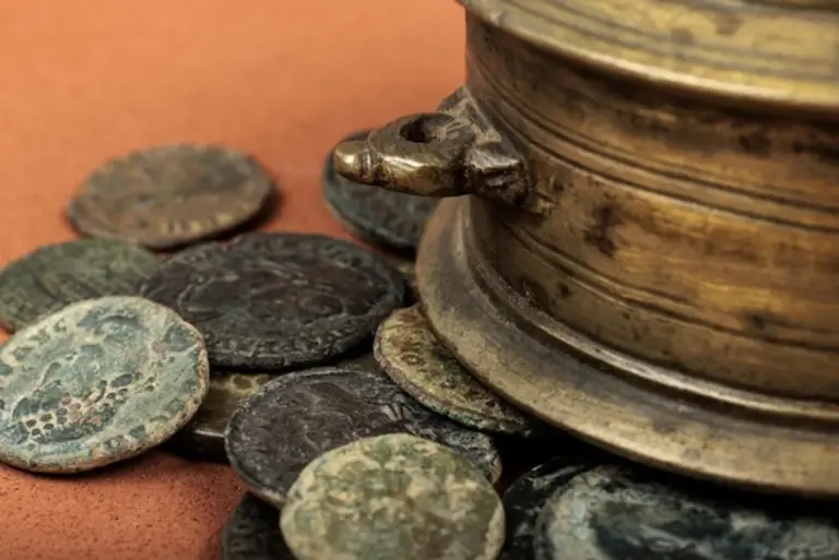 antique coins treasure discovery old empire artifacts