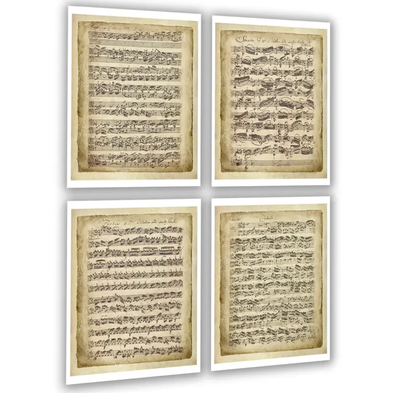 bach original sheet music old handwriting secret codes