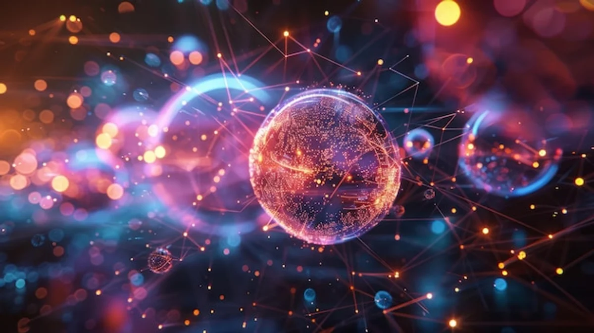 quantum particles mysterious glowing