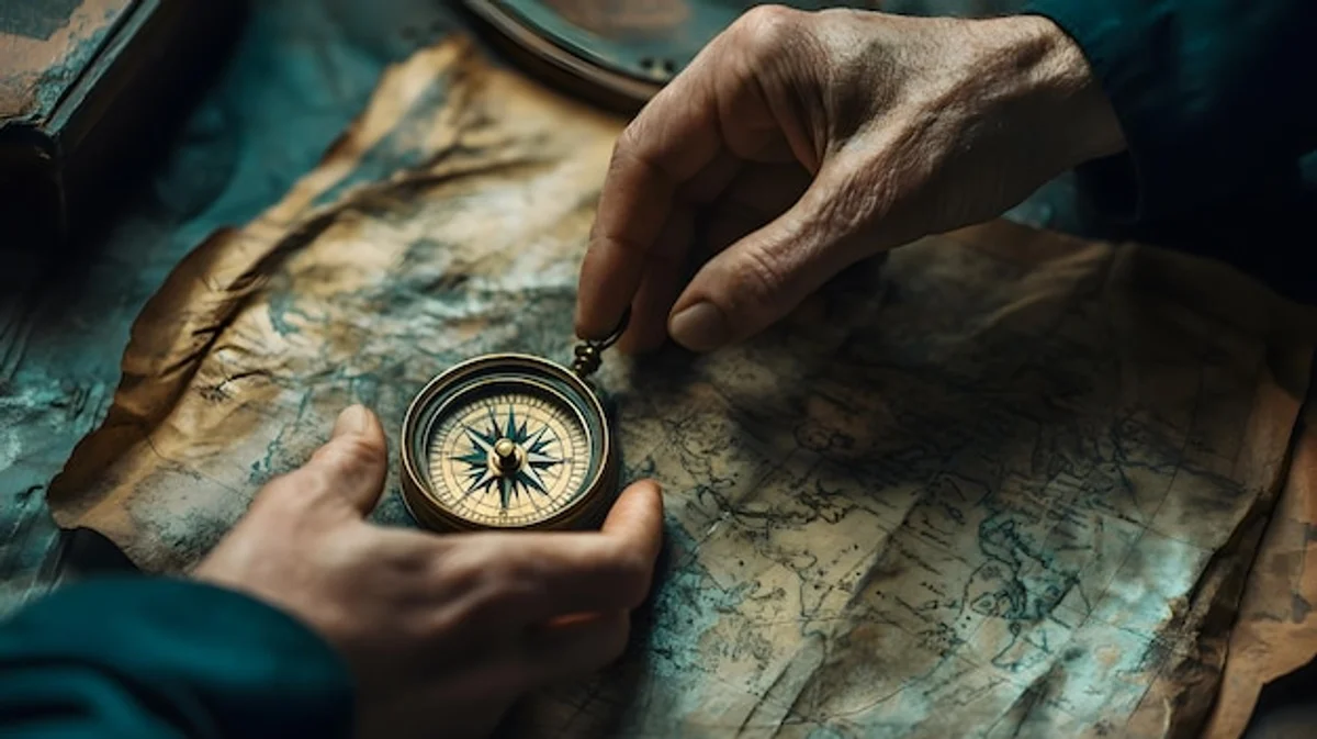 antique map collection explorer hands