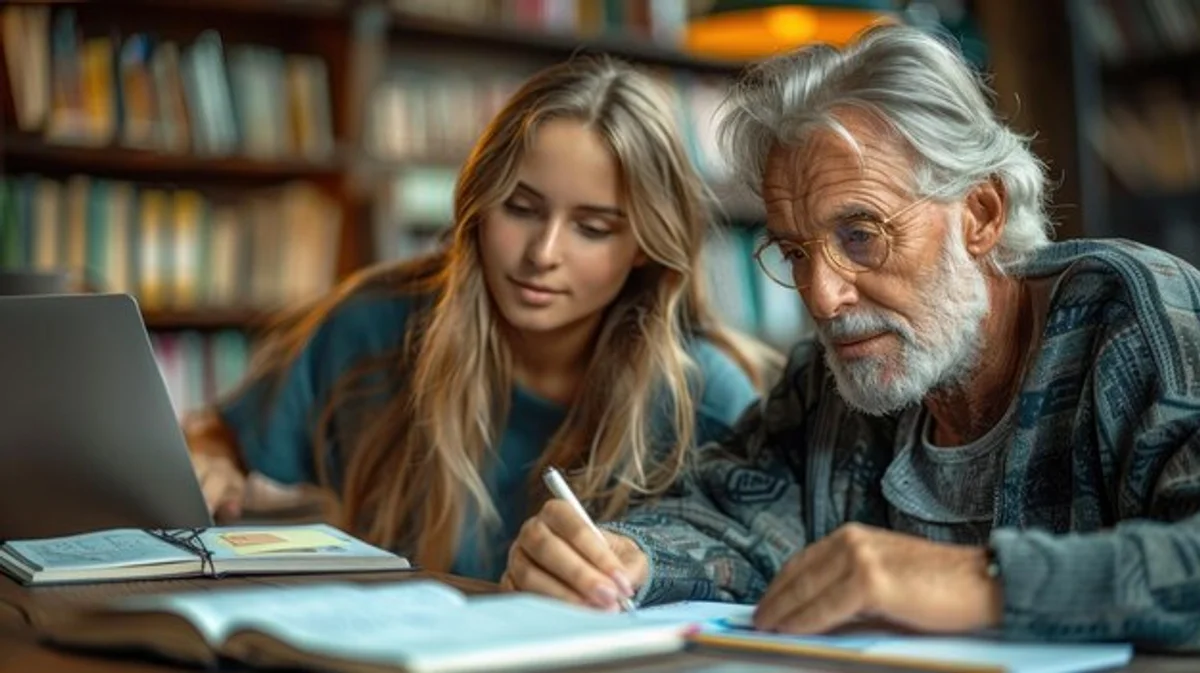 old german literature students reading discussion