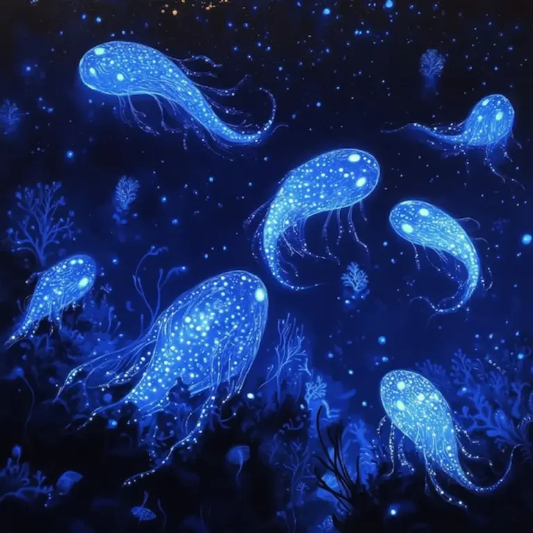 deep ocean creatures bioluminescence mysterious