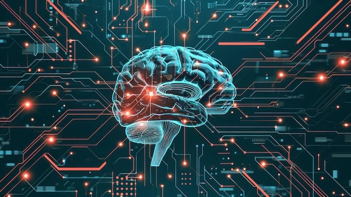 brain circuit human artificial intelligence concept