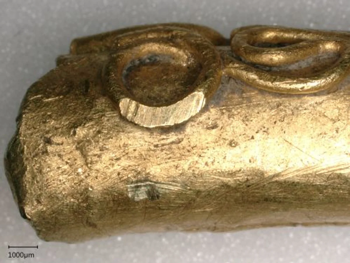 celtic artifacts germany ancient gold torc museum close up