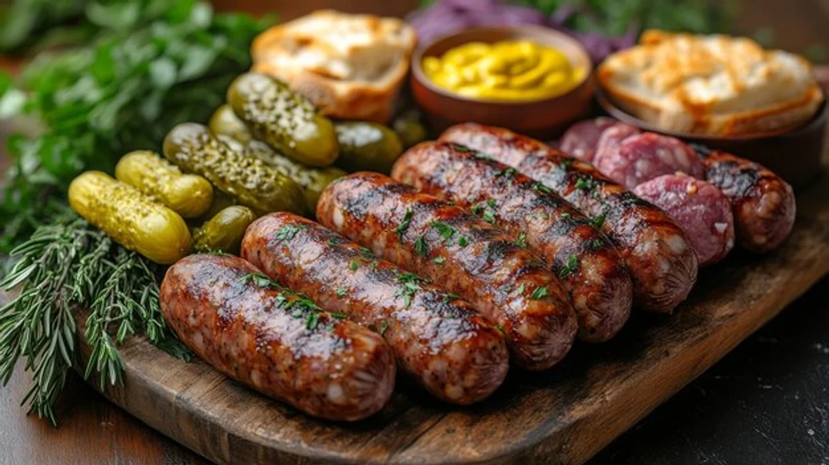 German traditional dish with fresh local herbs