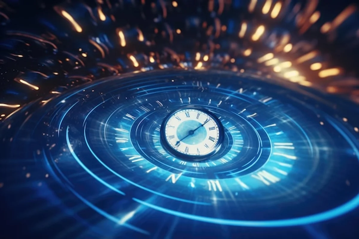 time travel abstract relativity concept