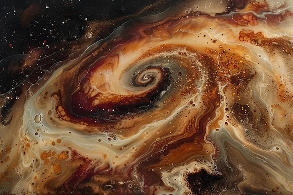 Jupiter gigante red spot storm close up space