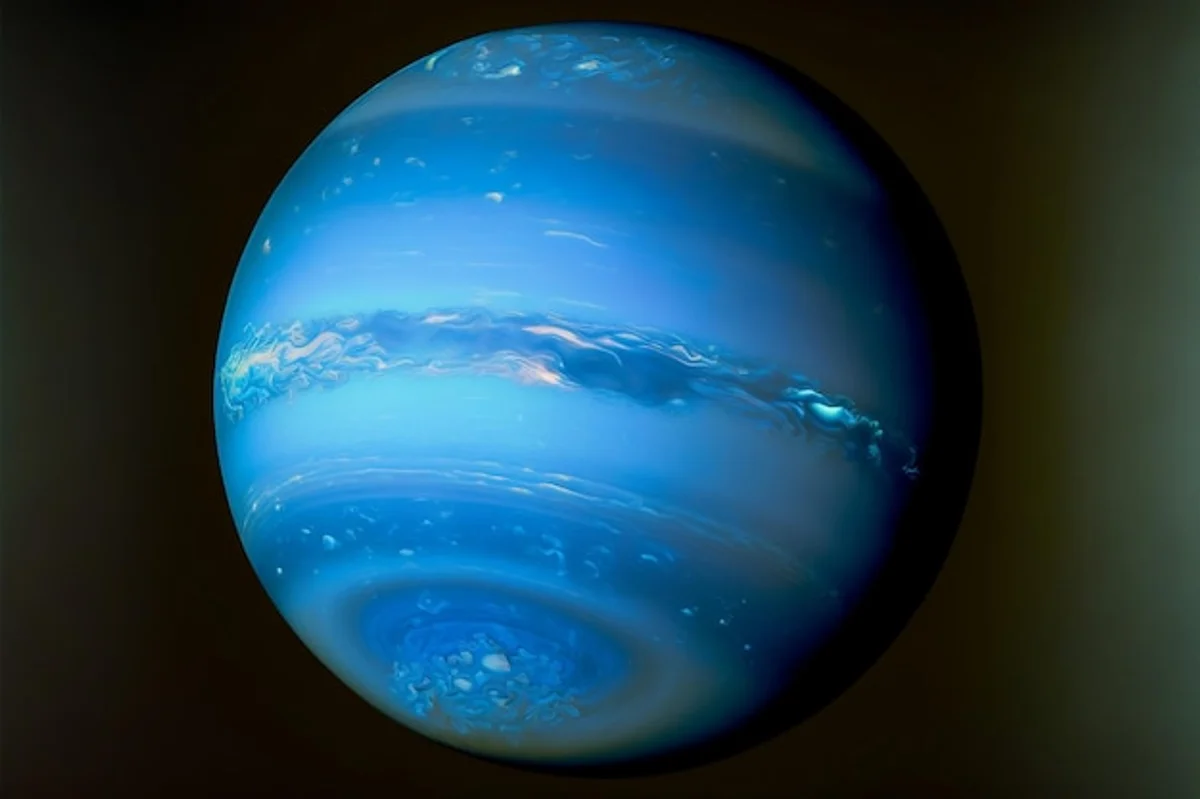Neptune planet real color