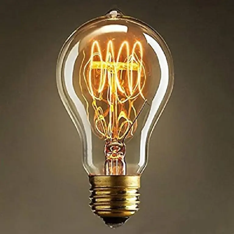 vintage tungsten filament bulb quantum physics research