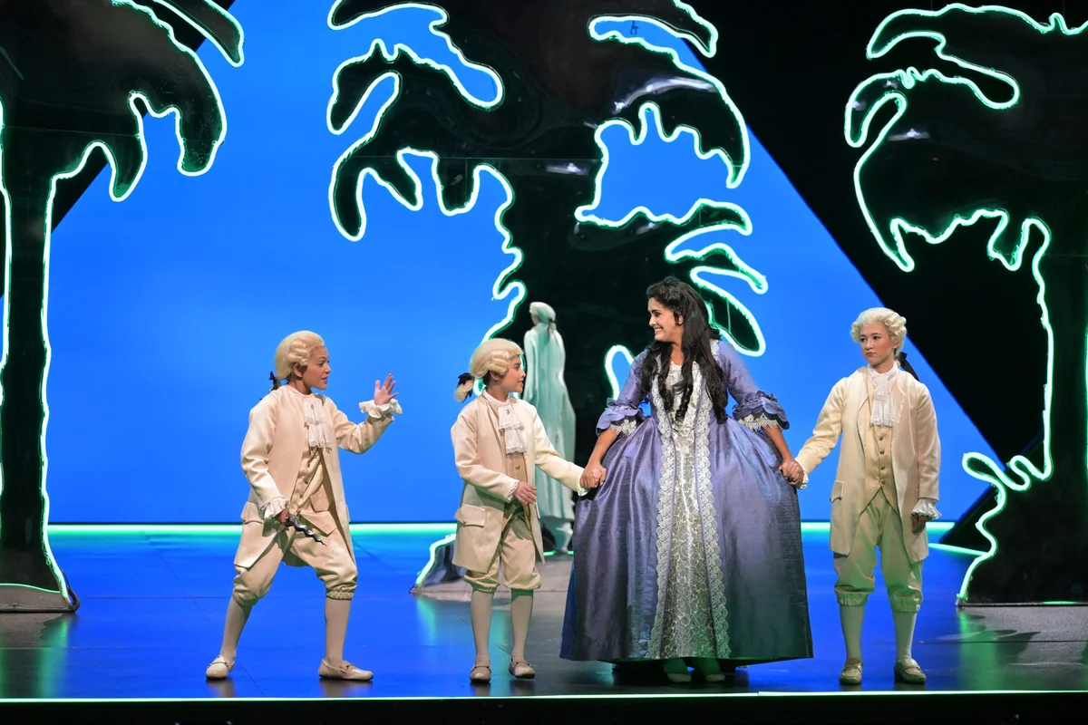 modern german opera singer unconventional costume stage