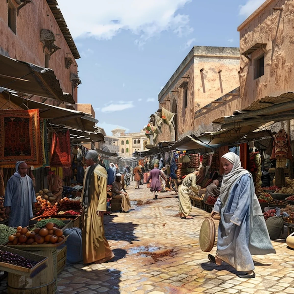 ancient rome daily life street market busy