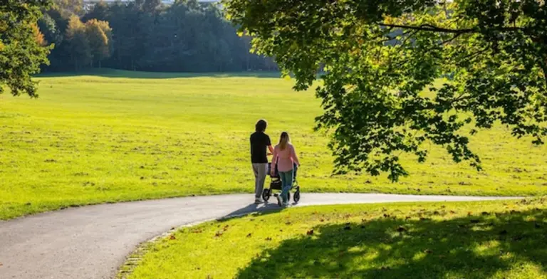 people walking in nature germany