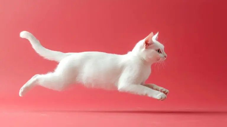 cat falling mid air high resolution