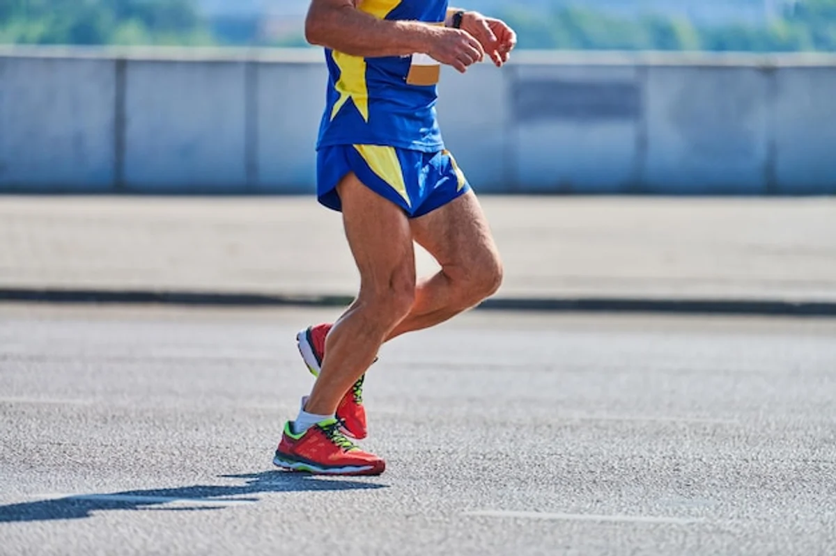 old running shoes running track competition