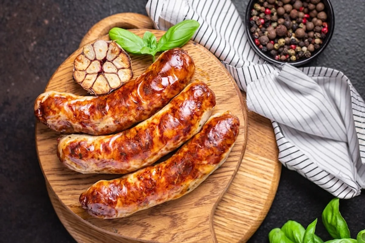 vegan sausage German style barbecue