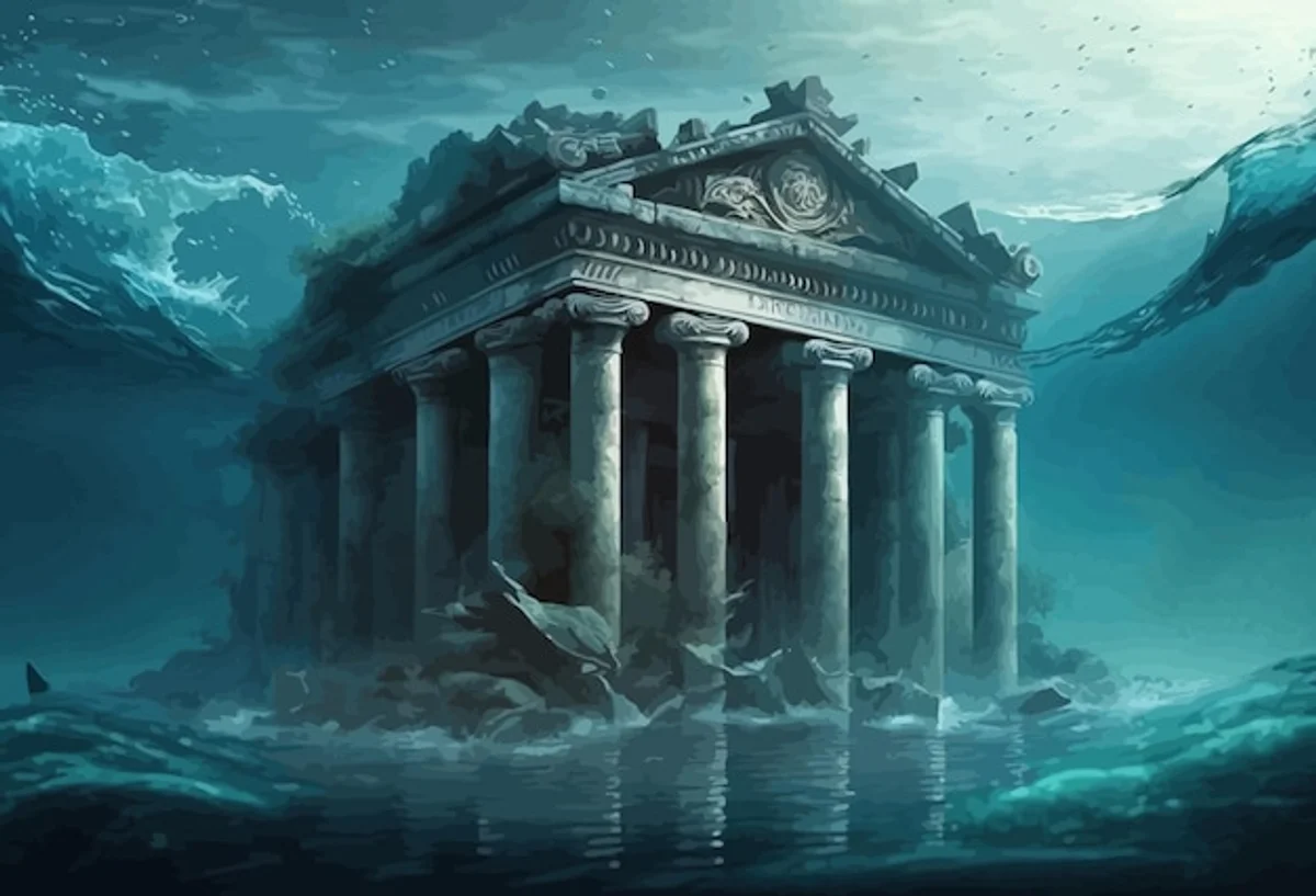 underwater ancient city ruins Atlantis legend