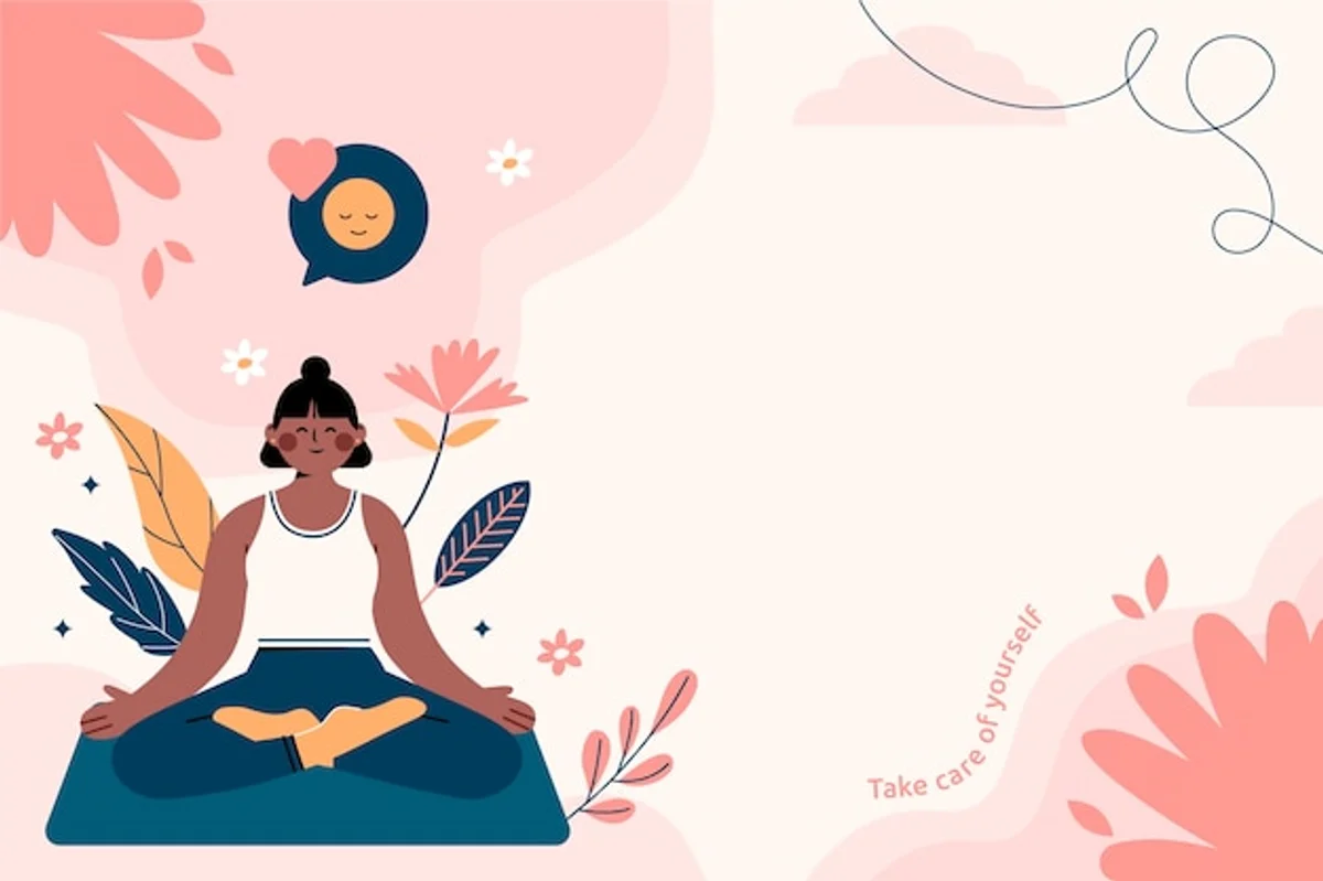 athlete practicing in feng shui environment