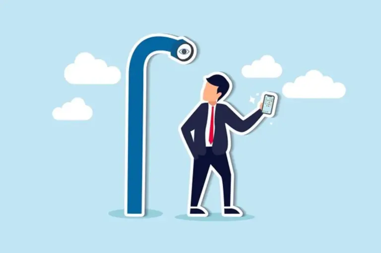 privacy app tracking smartphone illustration