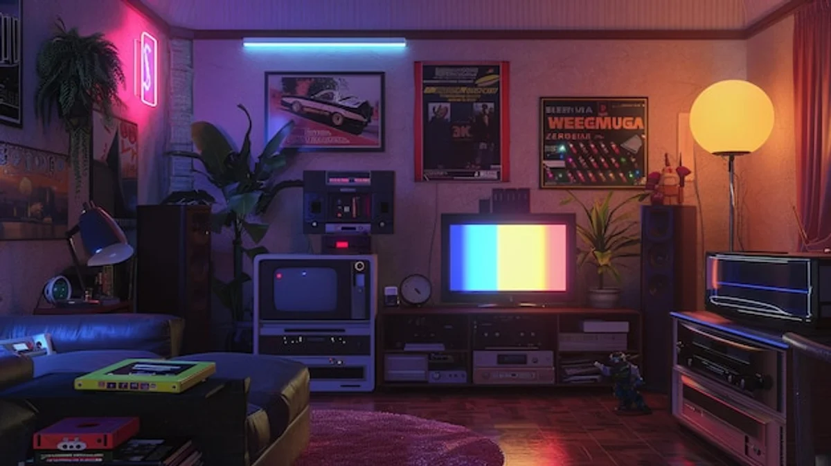 old laptop as media center, cozy living room