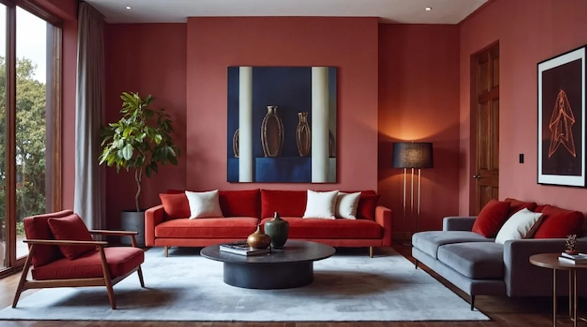 contemporary art collection living room feng shui harmony