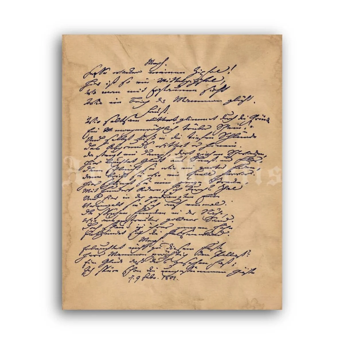 old handwritten alchemy manuscript Goethe Faust inspiration