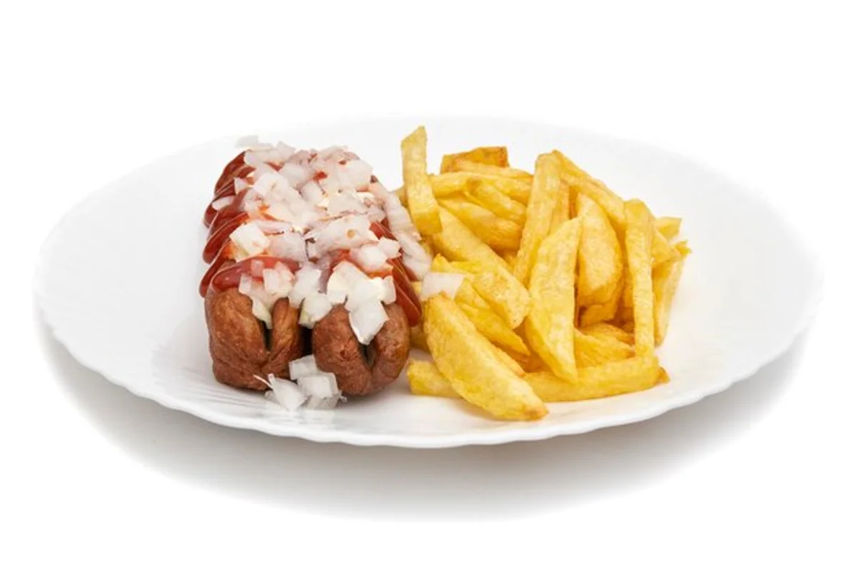 ruhrpott currywurst with fries street food