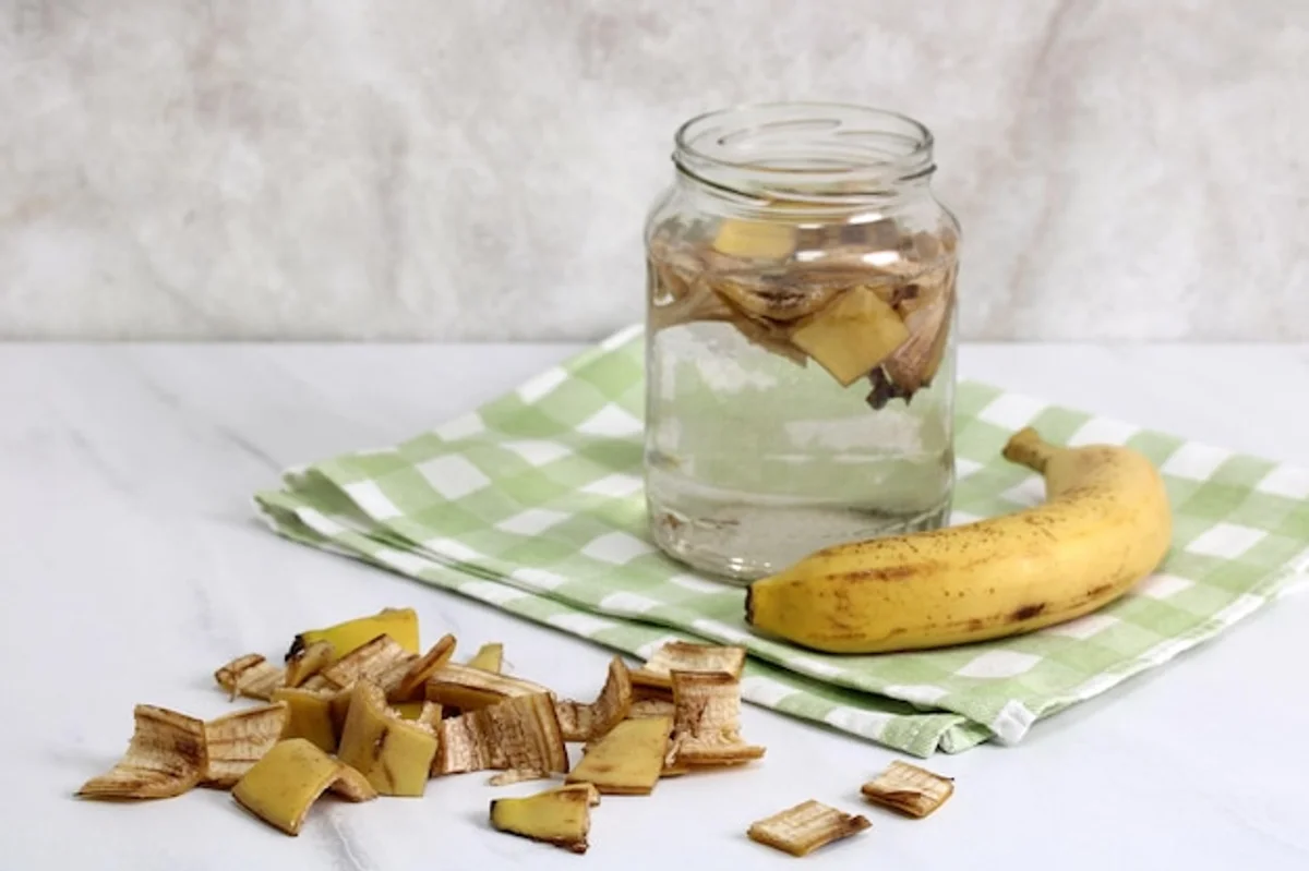 banana peel fertilizer diy concept