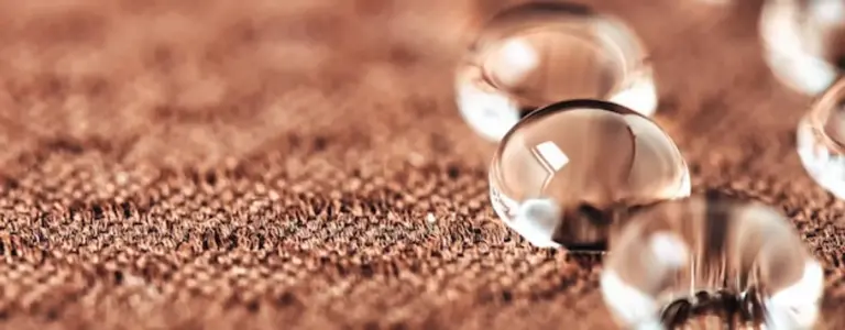 nano waterproof clothing rain droplets close up