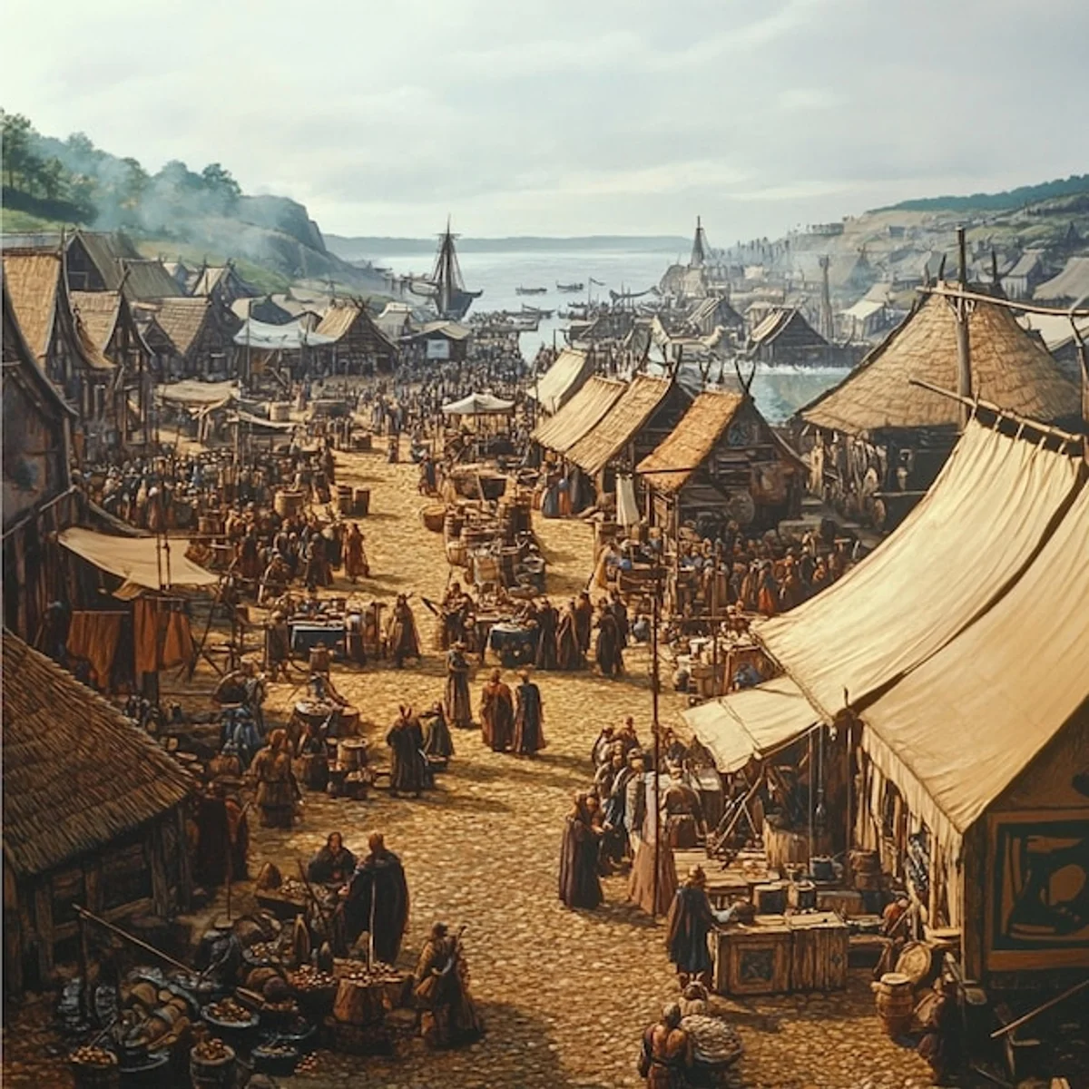 viking market reconstruction everyday life