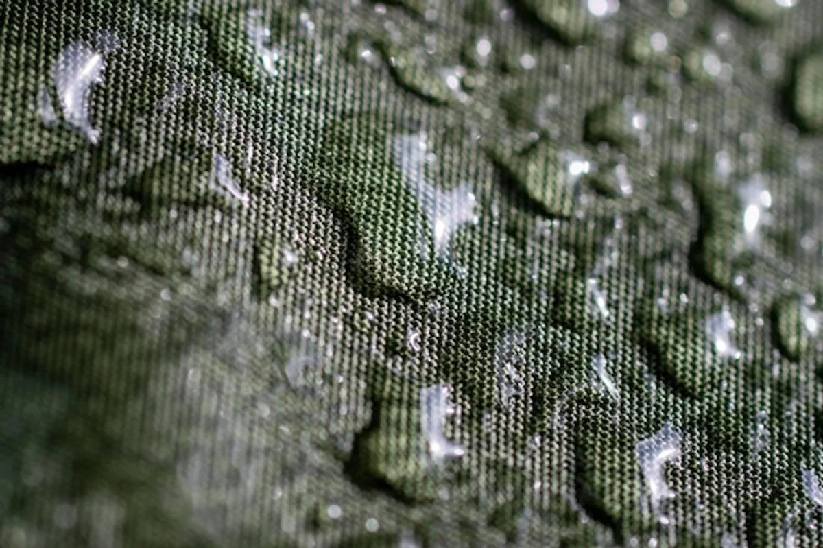 nanotechnology waterproof jacket close up rain
