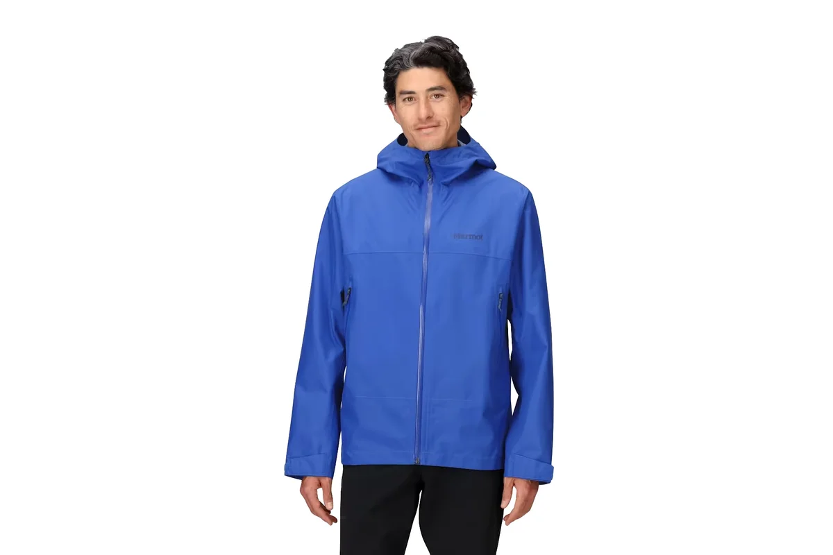 people testing nanotech rain jackets in city