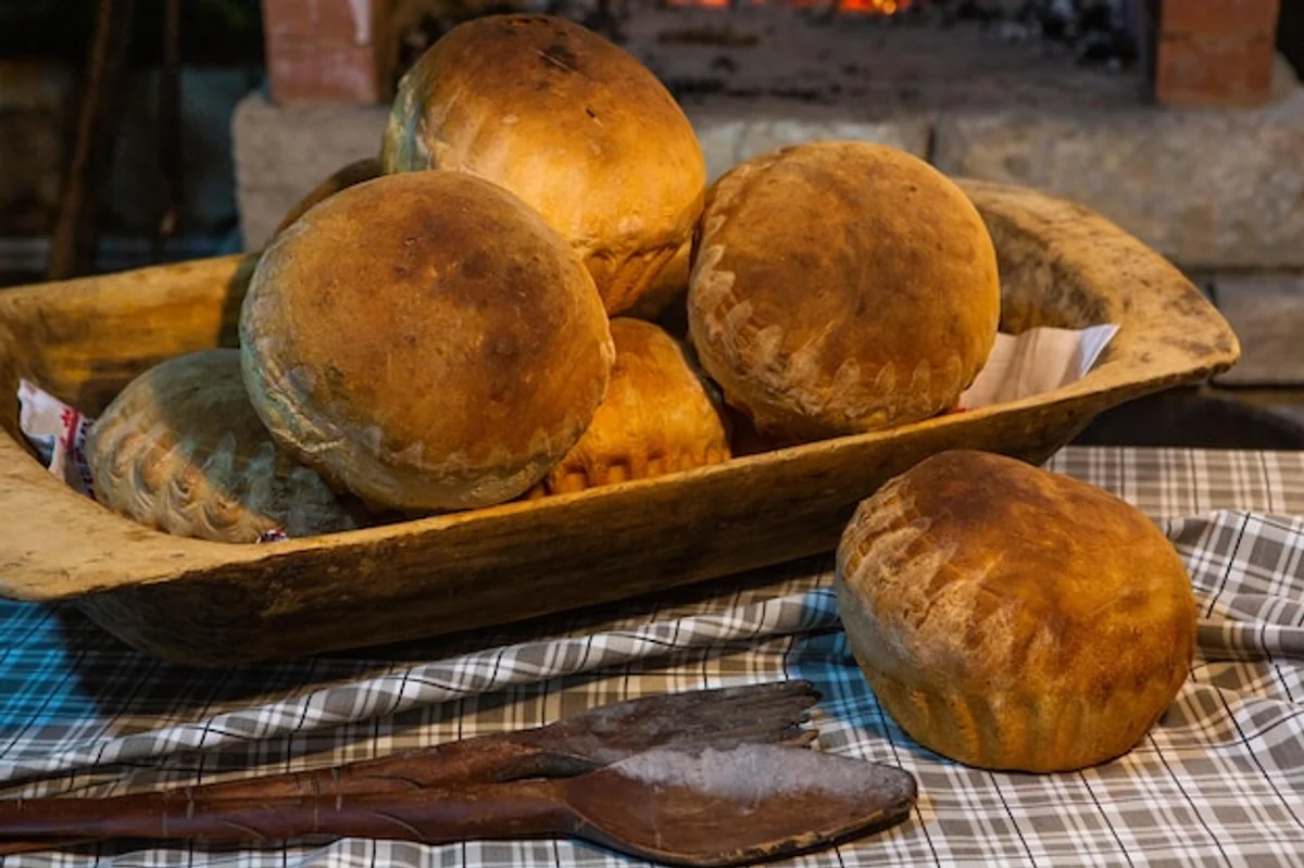 homemade bread rustic natural healthy loaf