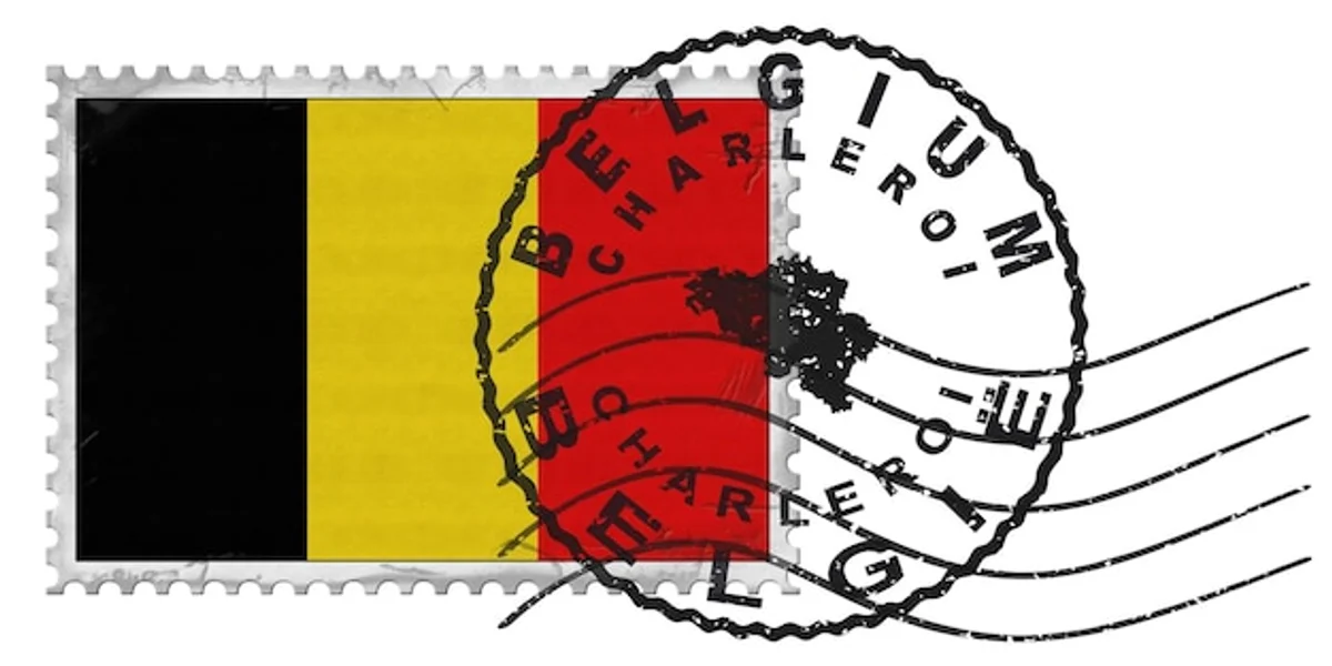 vintage postage stamps collection Germany closeup macro