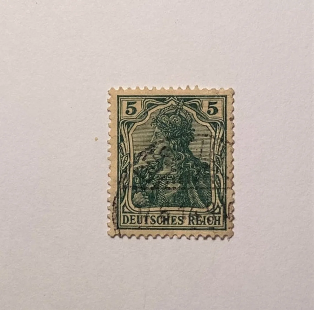 seltene deutsche Briefmarke Nahaufnahme Vintage