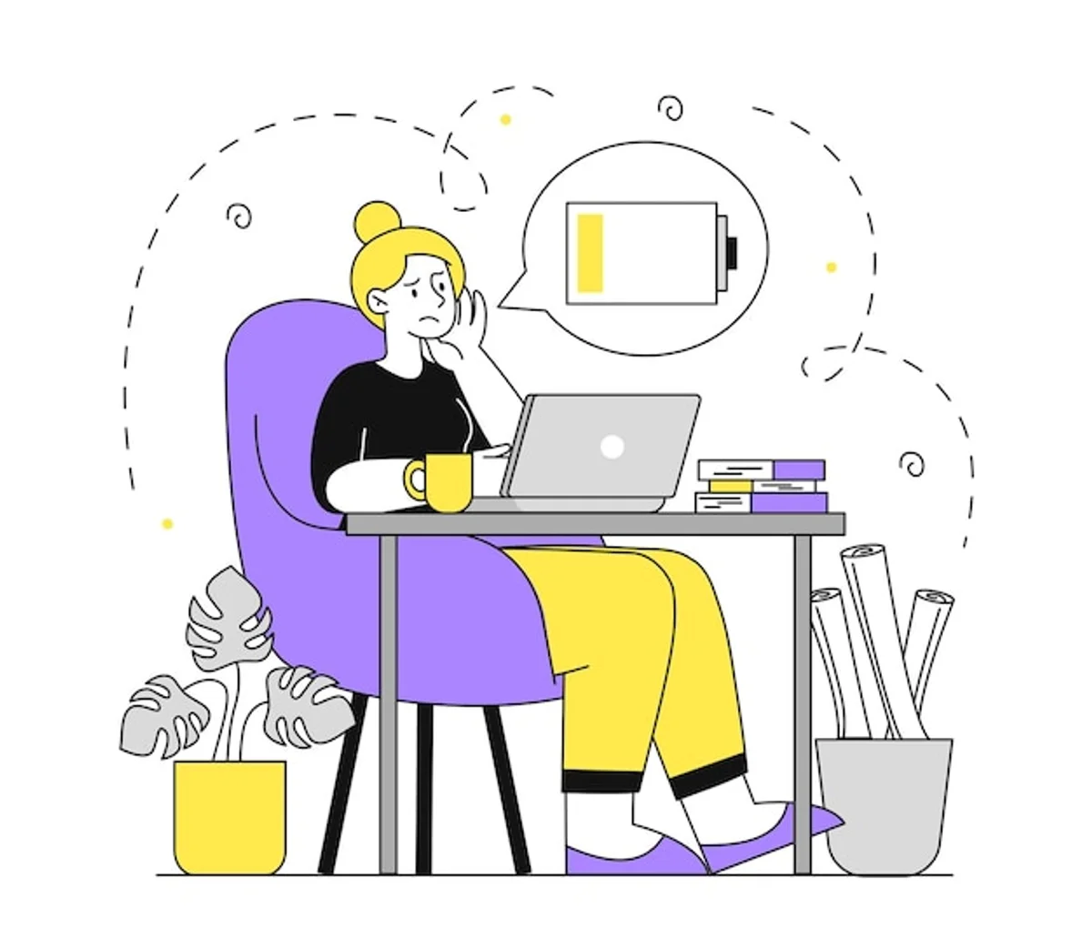 tired office worker hidden energy