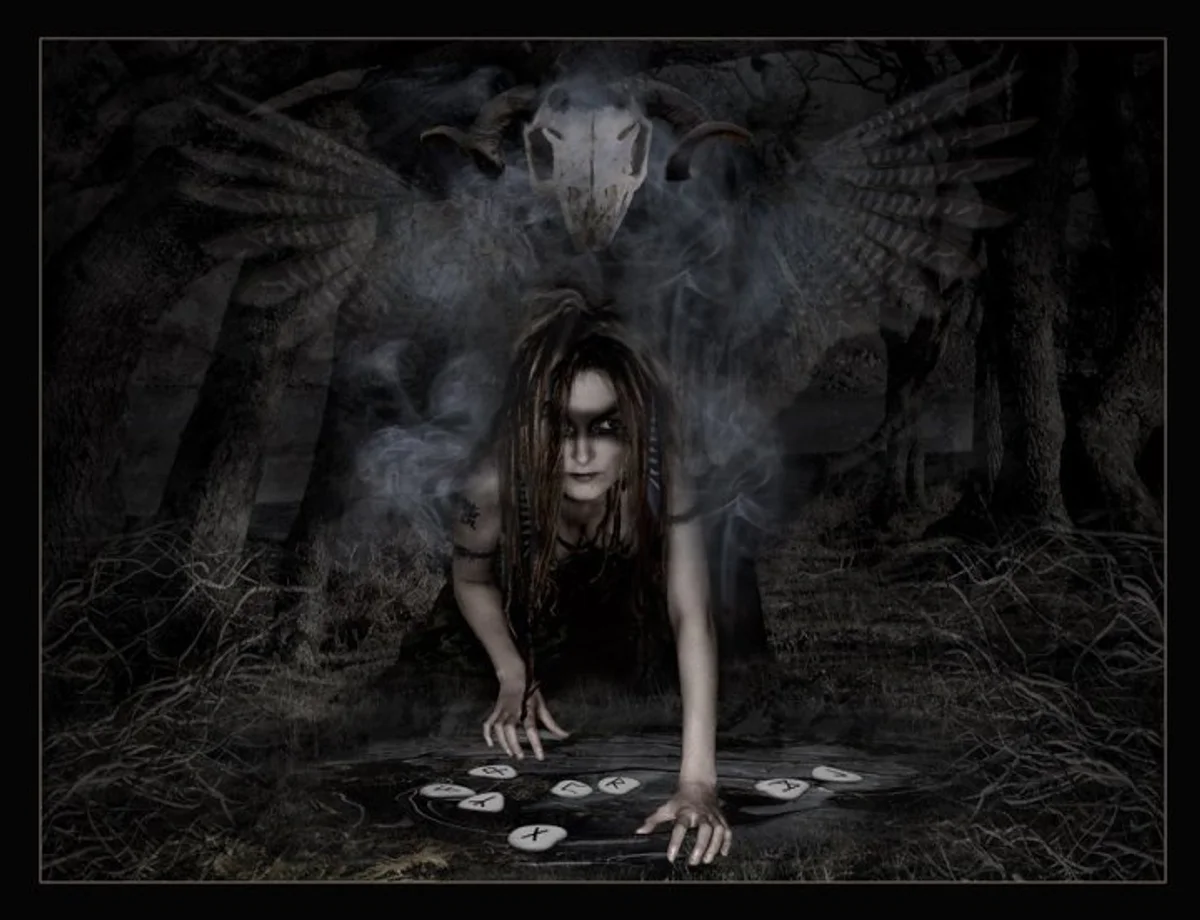 ancient germanic priestess oracle tribal ritual