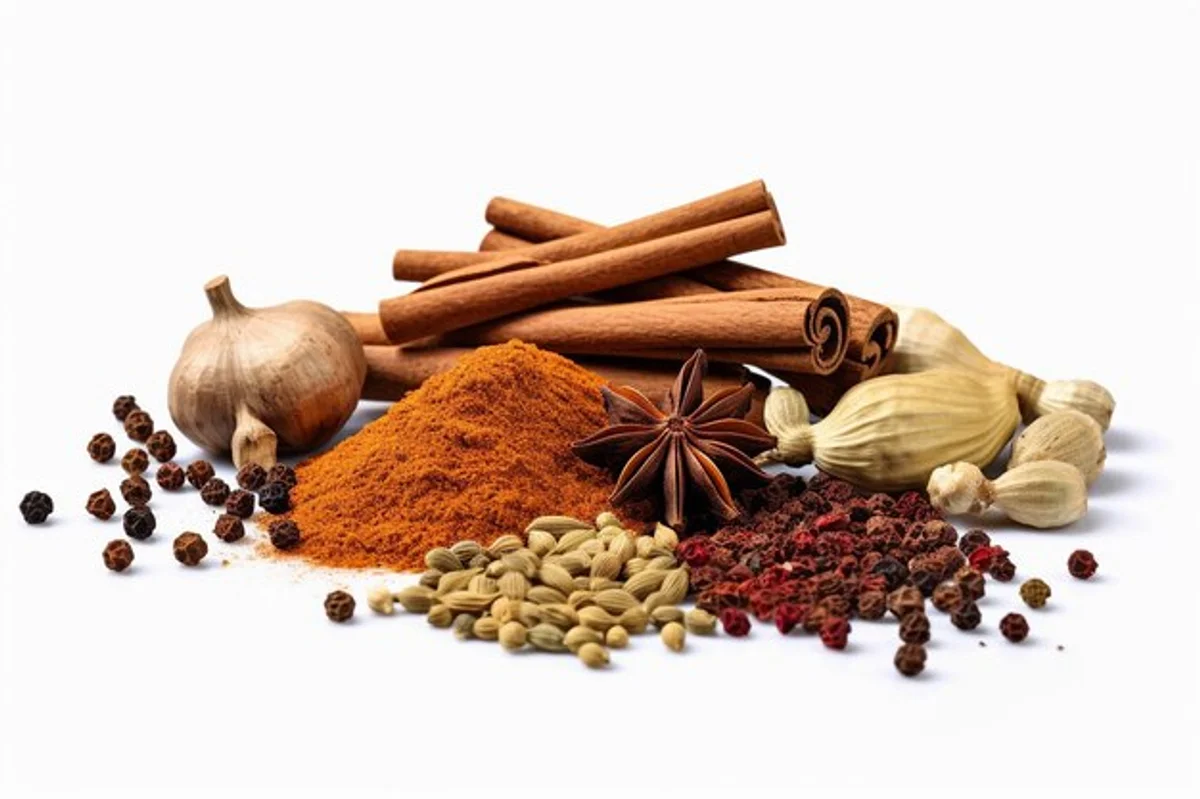 herbs and spices harmony modern food photography