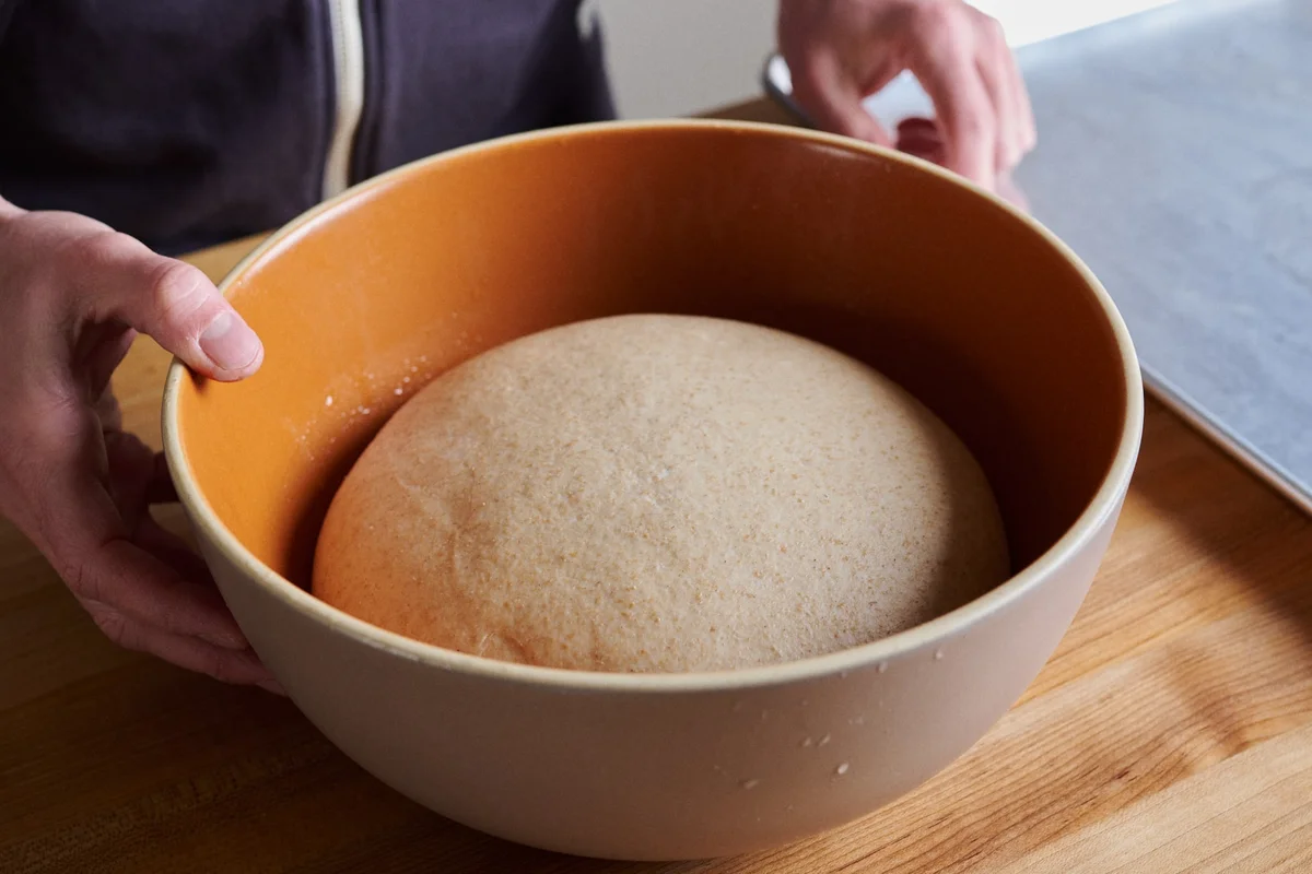 bread dough slow fermentation home amateur hands