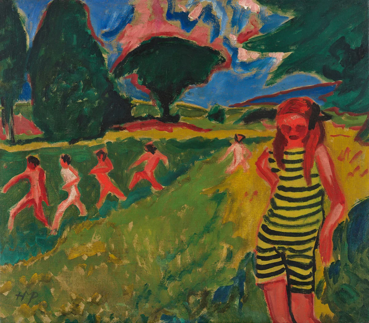 contemporary expressionist art exhibition germany large canvases